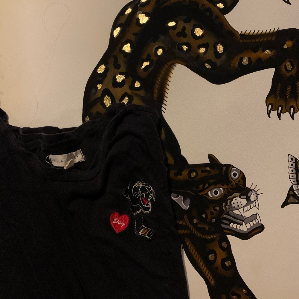 Black jaguar tshirt